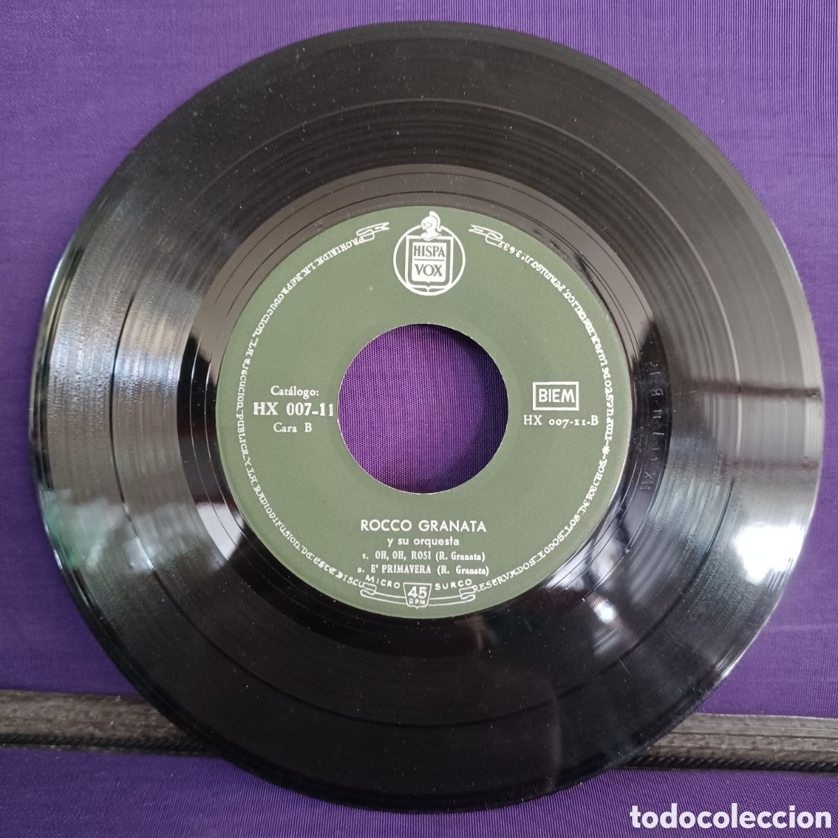 Discos de vinilo: ROCCO GRANATS - MARINA + 3 / HISPAVOX - Foto 6