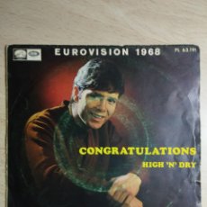 Dischi in vinile: SINGLE 7” CLIFF RICHARD 1968 EUROVISIÓN.CONGRATULATIONS