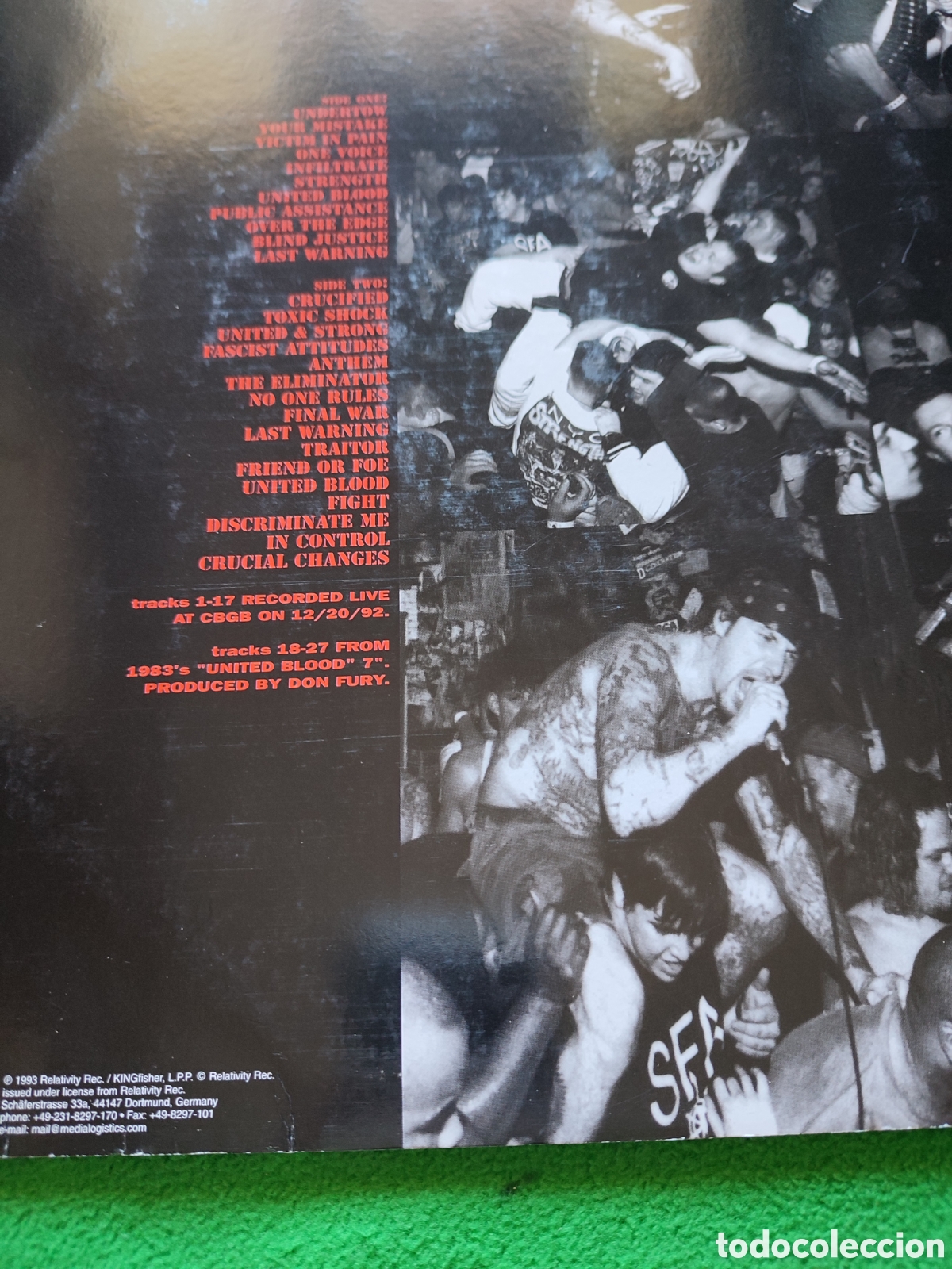 Discos de vinilo: Agn&oacute;stic Front - Last Warning - Foto 2