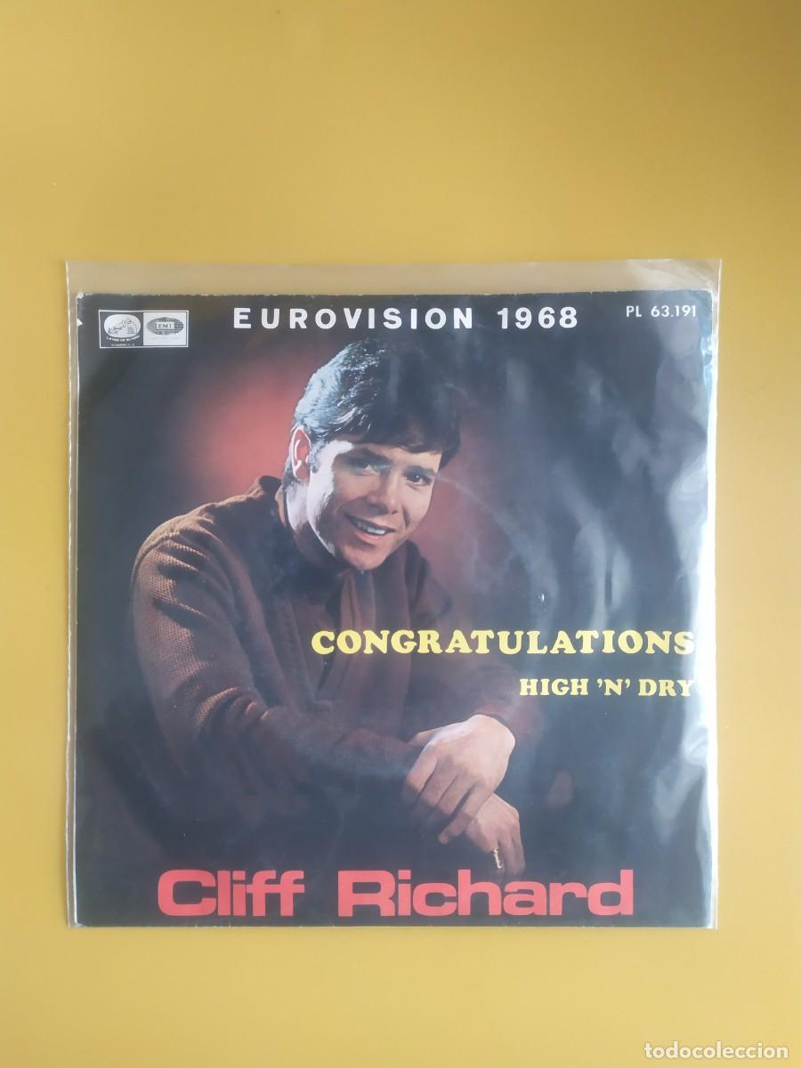 Discos de vinilo: Cliff Richard - Congratulations / High N Dry 1968 - Foto 1