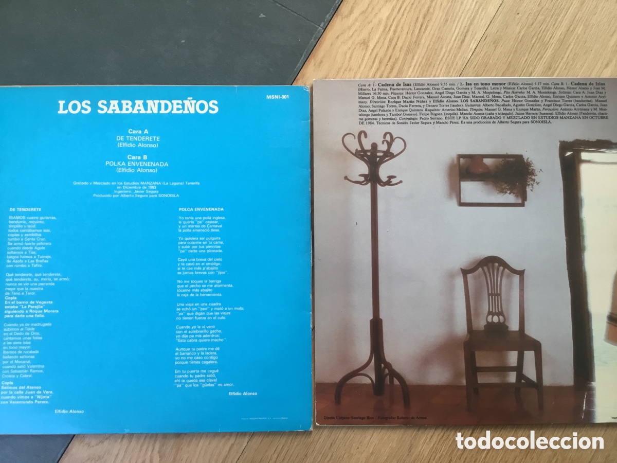 Discos de vinilo: 2 Vinilos de LOS SABANDE&Ntilde;OS: DE TENDERETE - CADENA DE ISAS - Foto 2