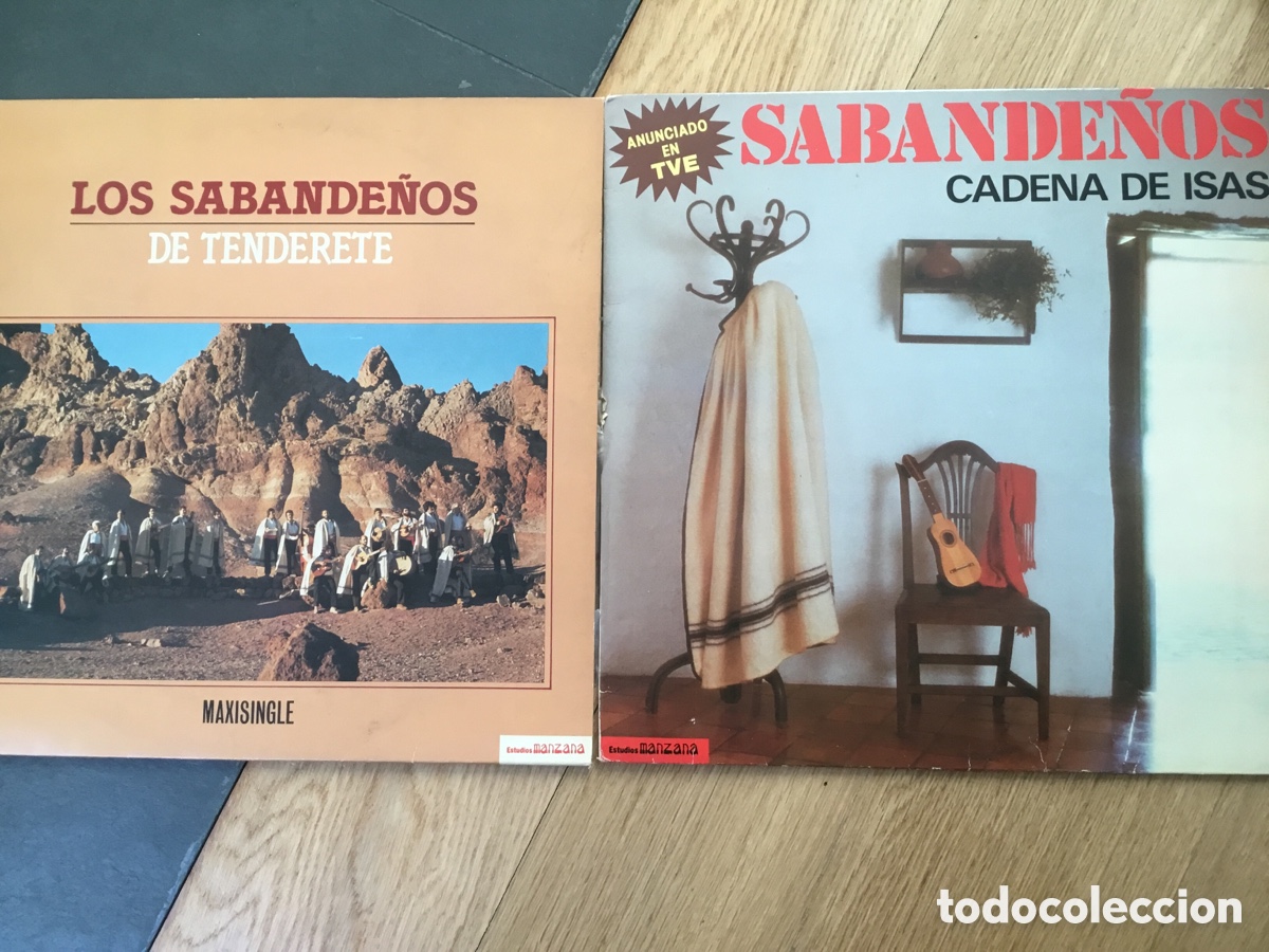 Discos de vinilo: 2 Vinilos de LOS SABANDE&Ntilde;OS: DE TENDERETE - CADENA DE ISAS - Foto 1
