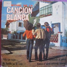Discos de vinilo: FESTIVAL DE LA CANCION BLANCA - CENTRO NACIONAL SALESIANO DE PASTORA JUVENIL-MADRID. Lote 395787529