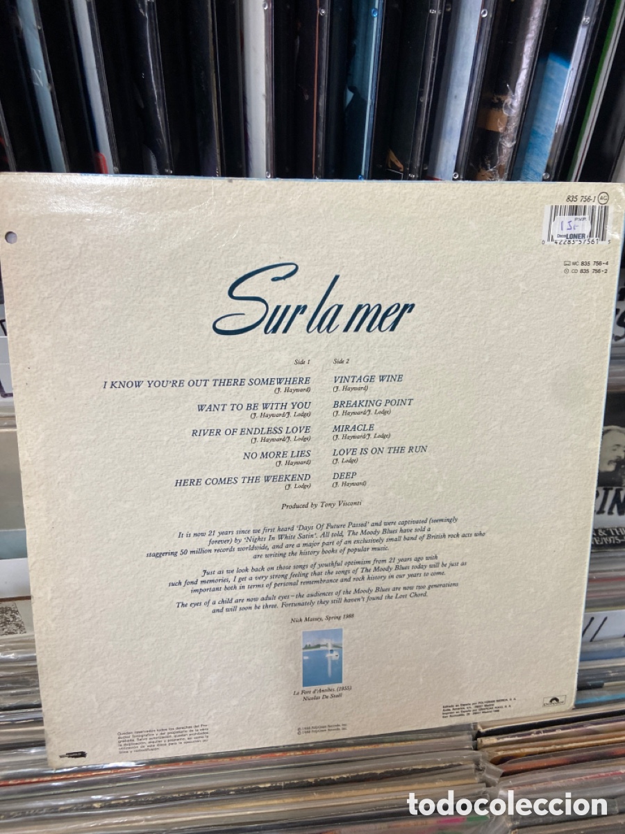 Discos de vinilo: Moody blues sur la mer - Foto 2