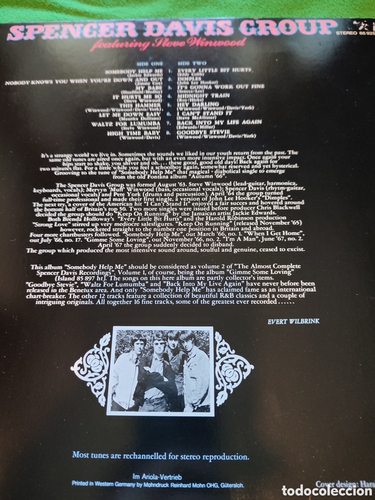 Discos de vinilo: Spencer Davis Group - Somebody help me - Foto 2