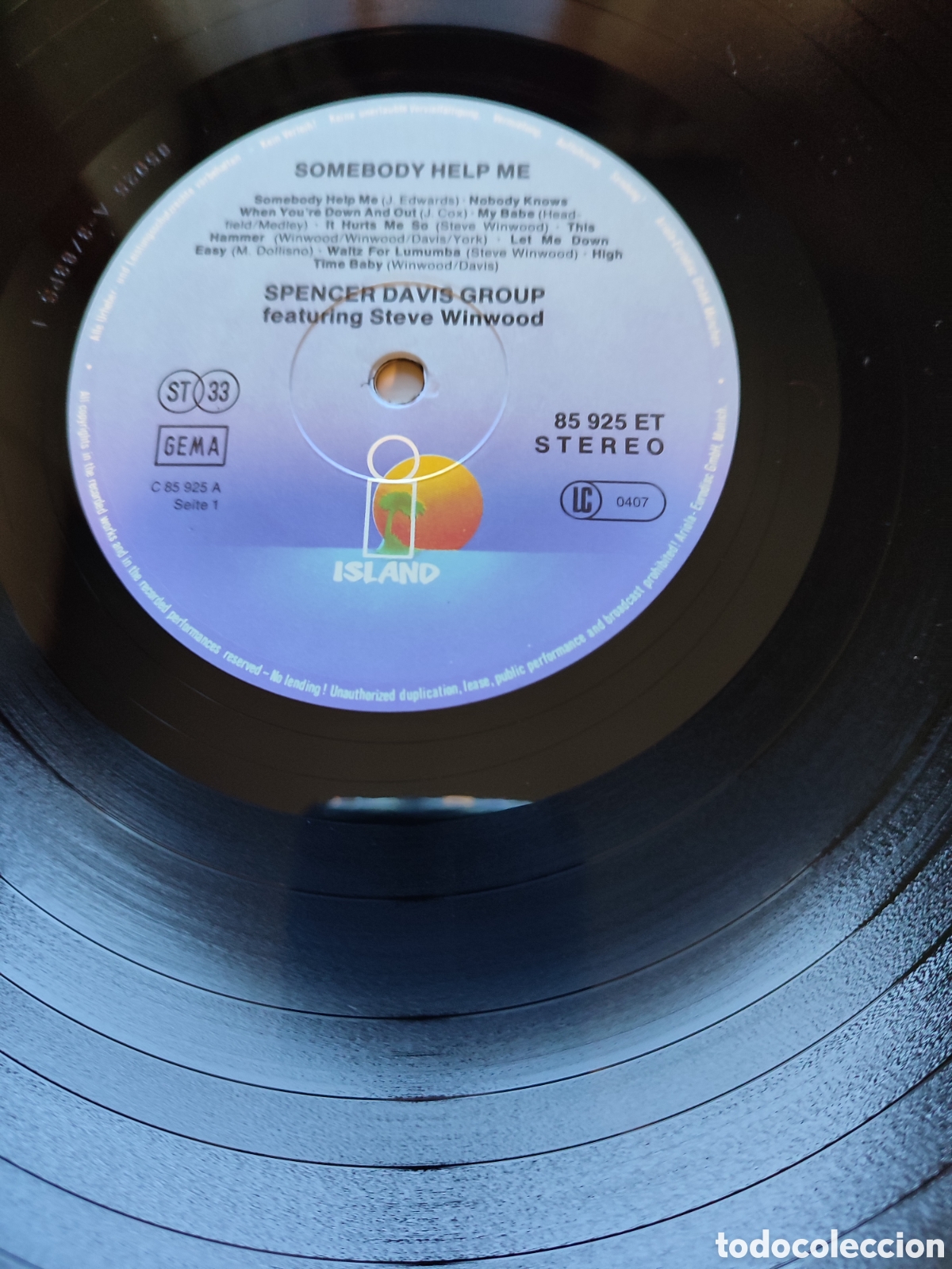 Discos de vinilo: Spencer Davis Group - Somebody help me - Foto 3