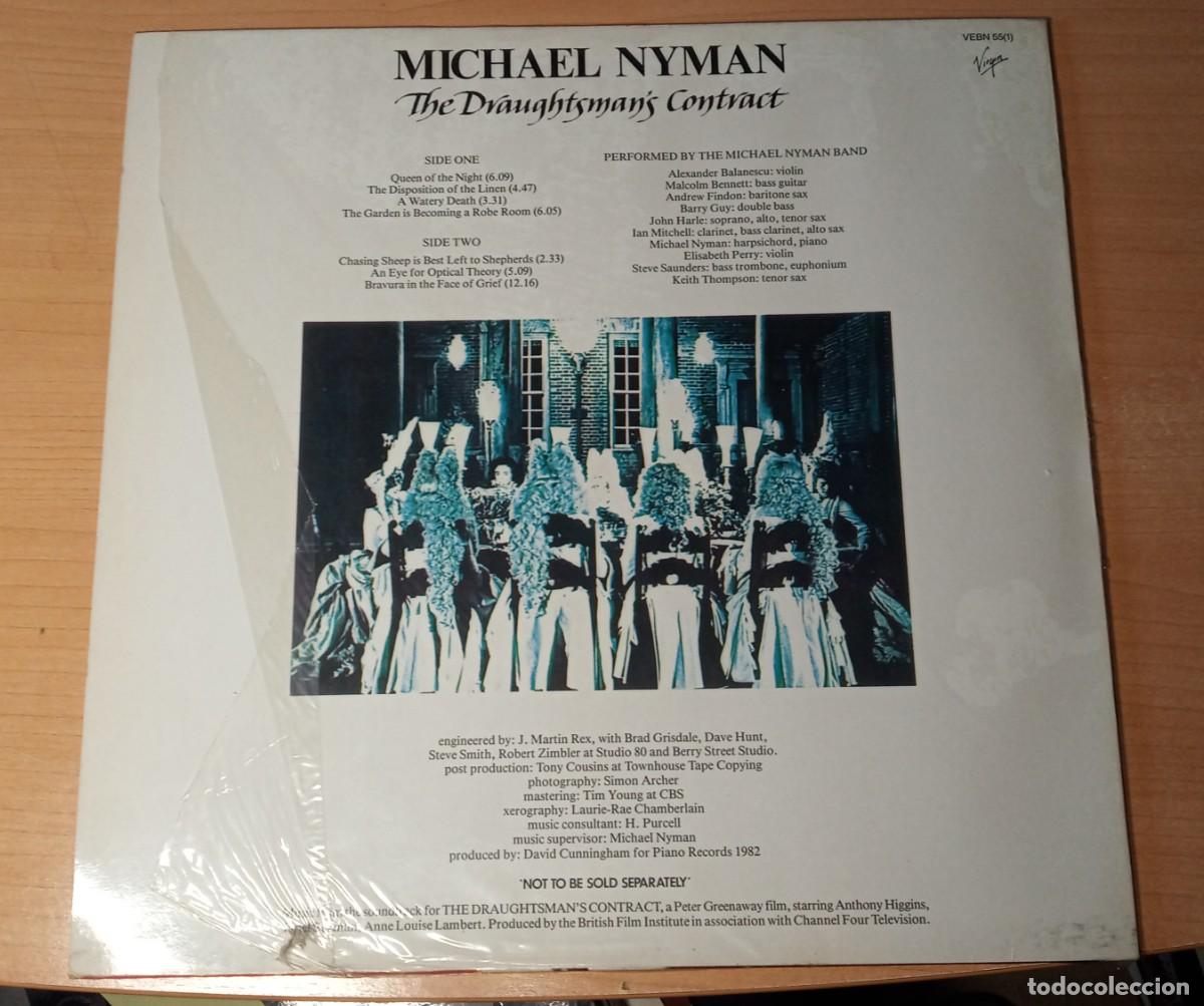 Discos de vinilo: LP Michael Nyman &rdquo;The draughtsmans contract&rdquo; - Foto 2