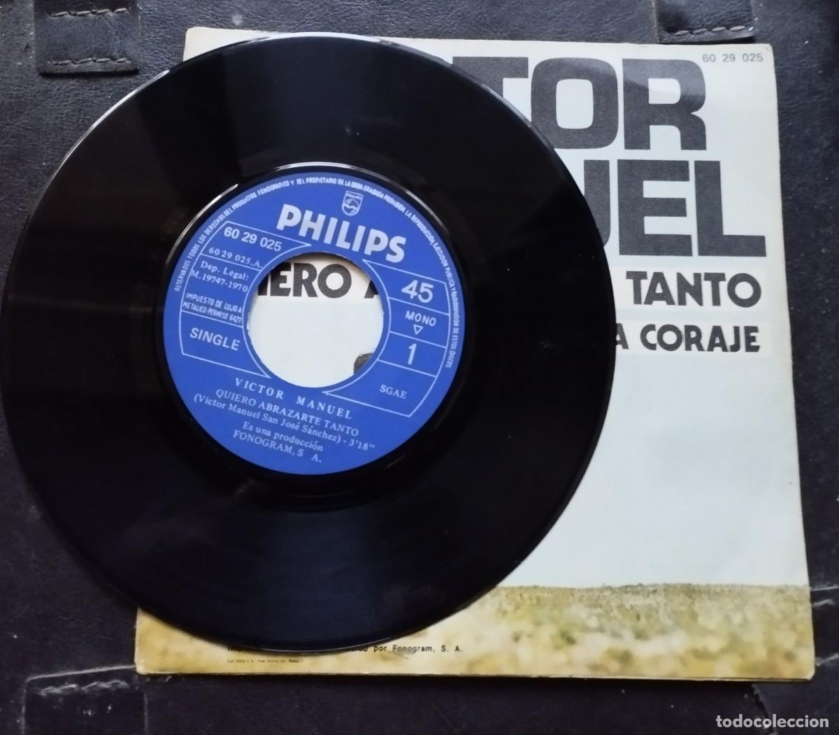 Discos de vinilo: Disco single de V&iacute;ctor Manuel - Foto 2