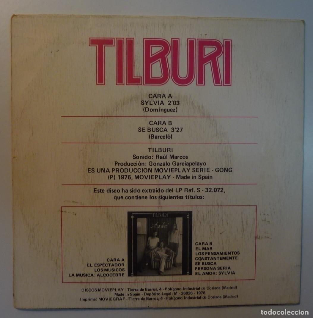 Discos de vinilo: TILBURI // SYLVIA // 1976 // SINGLE - Foto 2