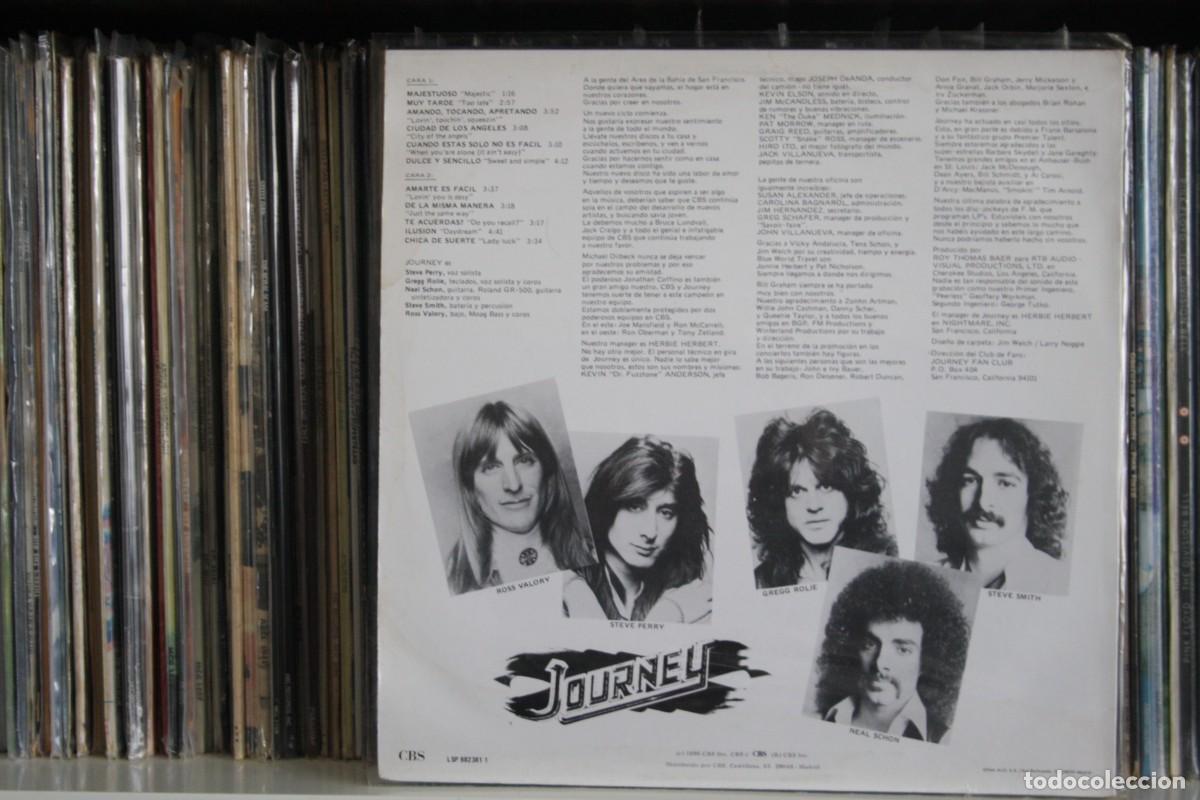 Discos de vinilo: JOURNEY, EVOLUTION, 1980 CBS, ORIGINAL SPAIN. - Foto 2