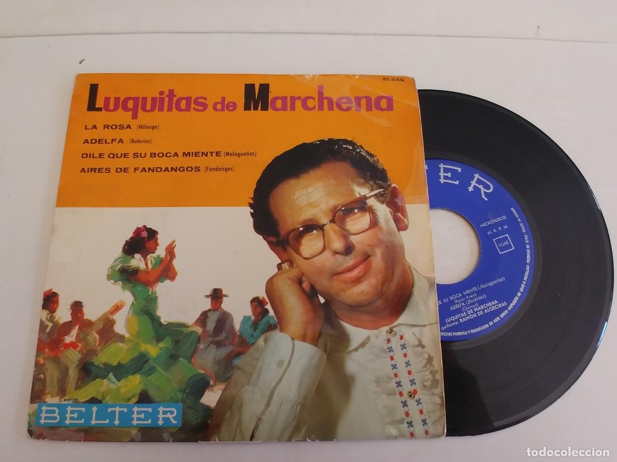 Discos de vinilo: LUQUITAS DE MARCHENA-EP LA ROSA +3 - Foto 1