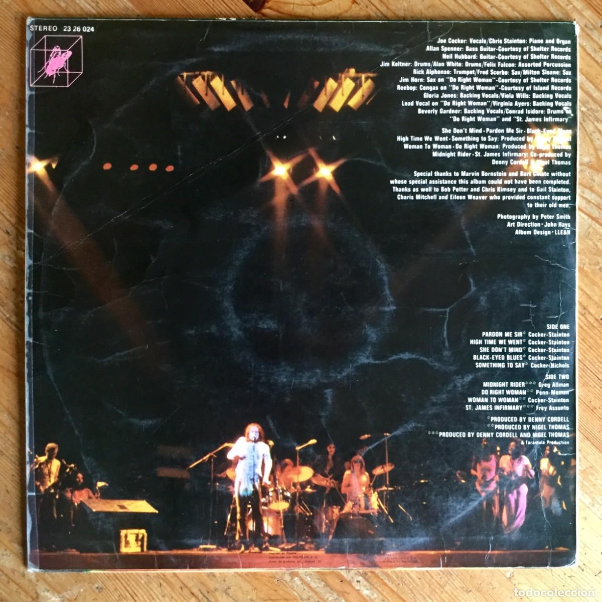 Discos de vinilo: JOE COCKER : SOMETHING TO SAY [CUBE - ESP 1973] LP - Foto 2