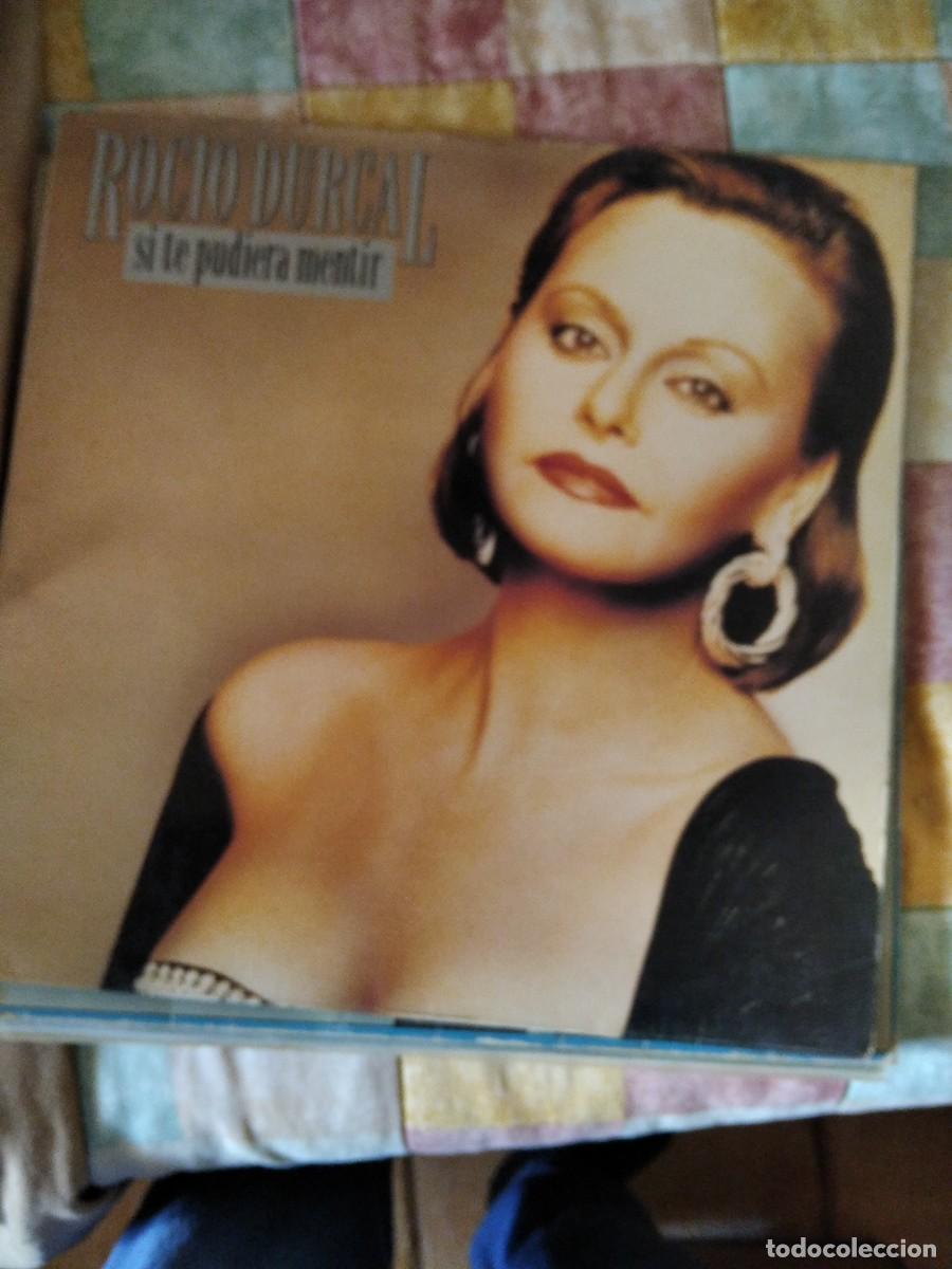 Discos de vinilo: Antigua portada &Aacute;lbum disco vinilo LP Roc&iacute;o D&uacute;rcal Si te pudiera mentir