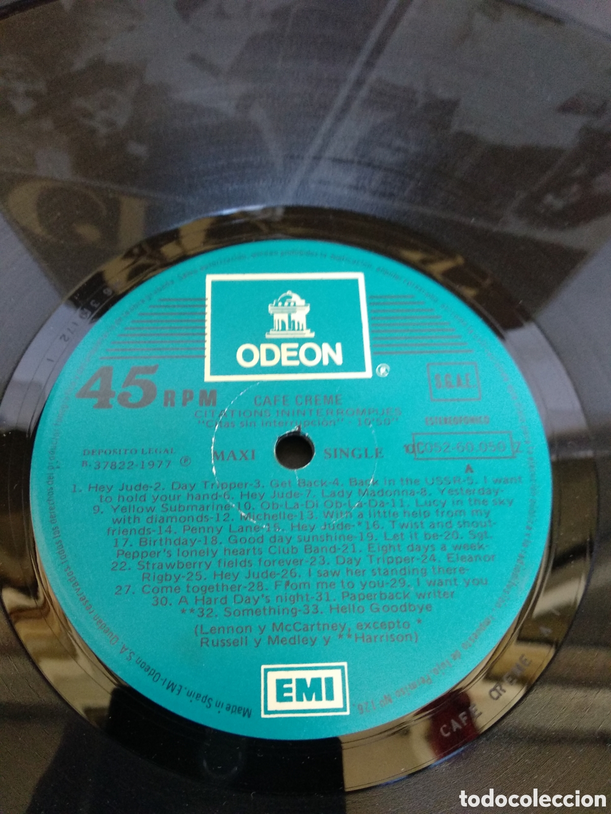 Discos de vinilo: *CAFE CREME, SPAIN, ODEON, 1977, J.1 - Foto 3