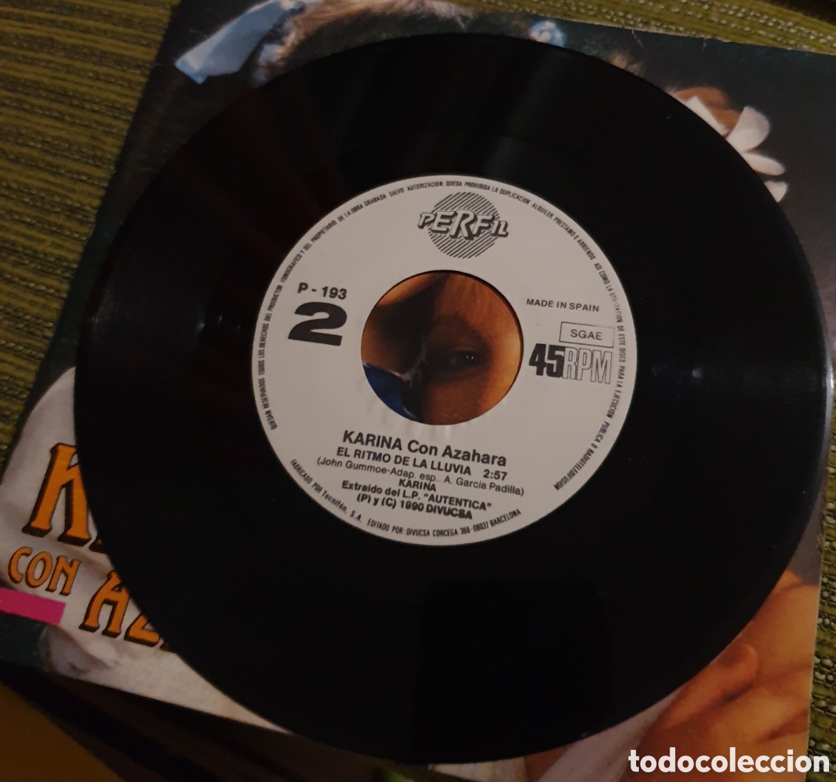 Discos de vinilo: Karina con Azahara - vive y deja vivir - Foto 3