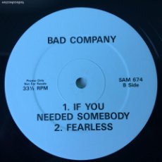 Discos de vinilo: BAD COMPANY ‎– HOLY WATER , PROMO UK 1990 NOT ON LABEL MAXI