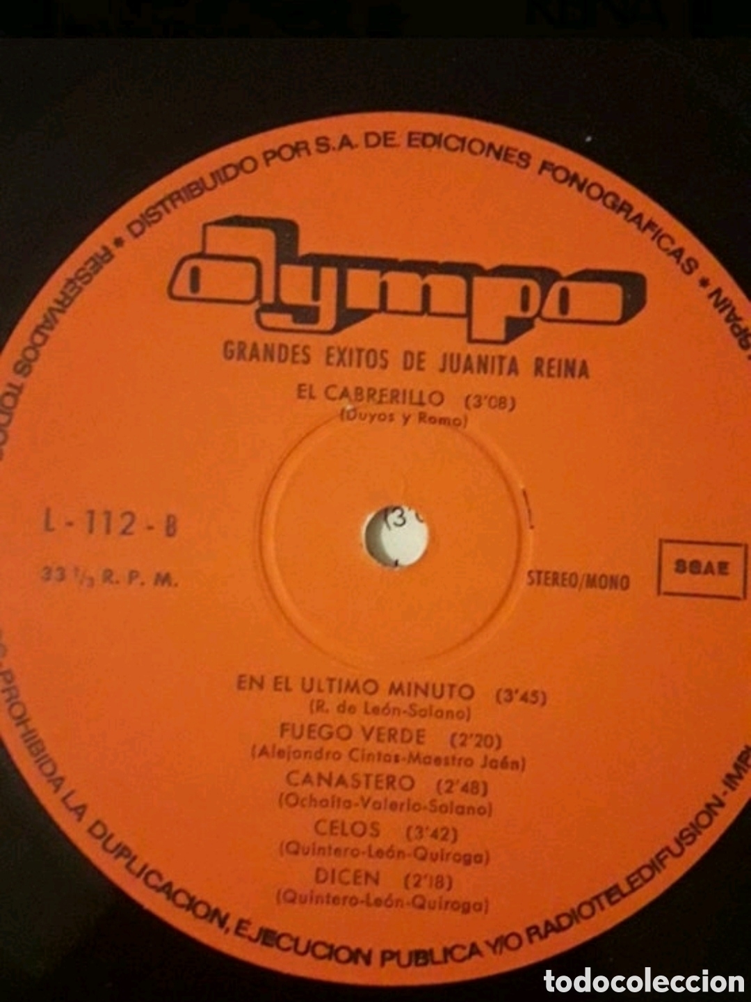 Discos de vinilo: Lp &Eacute;xitos de Juanita Reina - Foto 4
