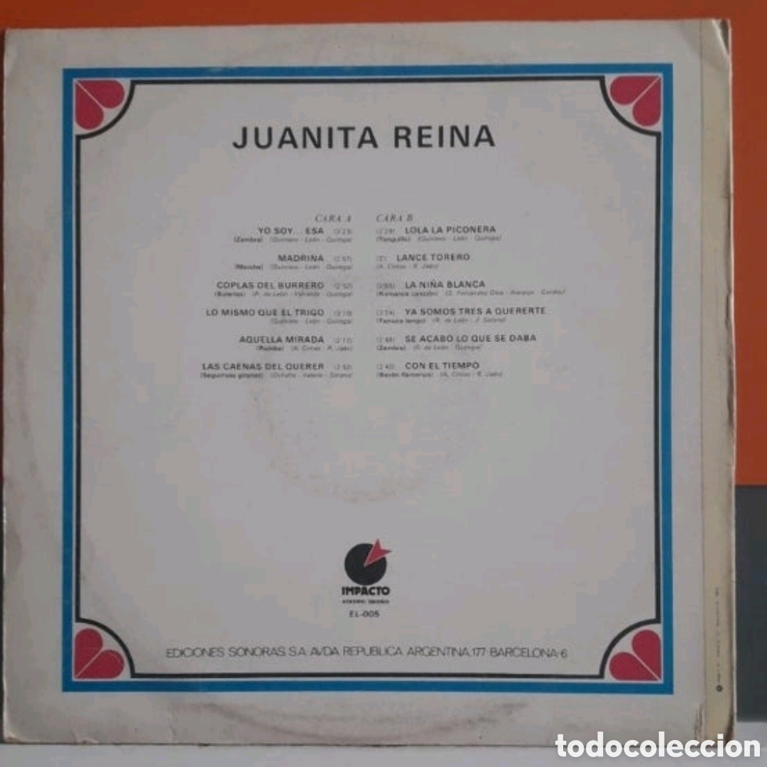 Discos de vinilo: Lp Juanita Reina - Foto 2
