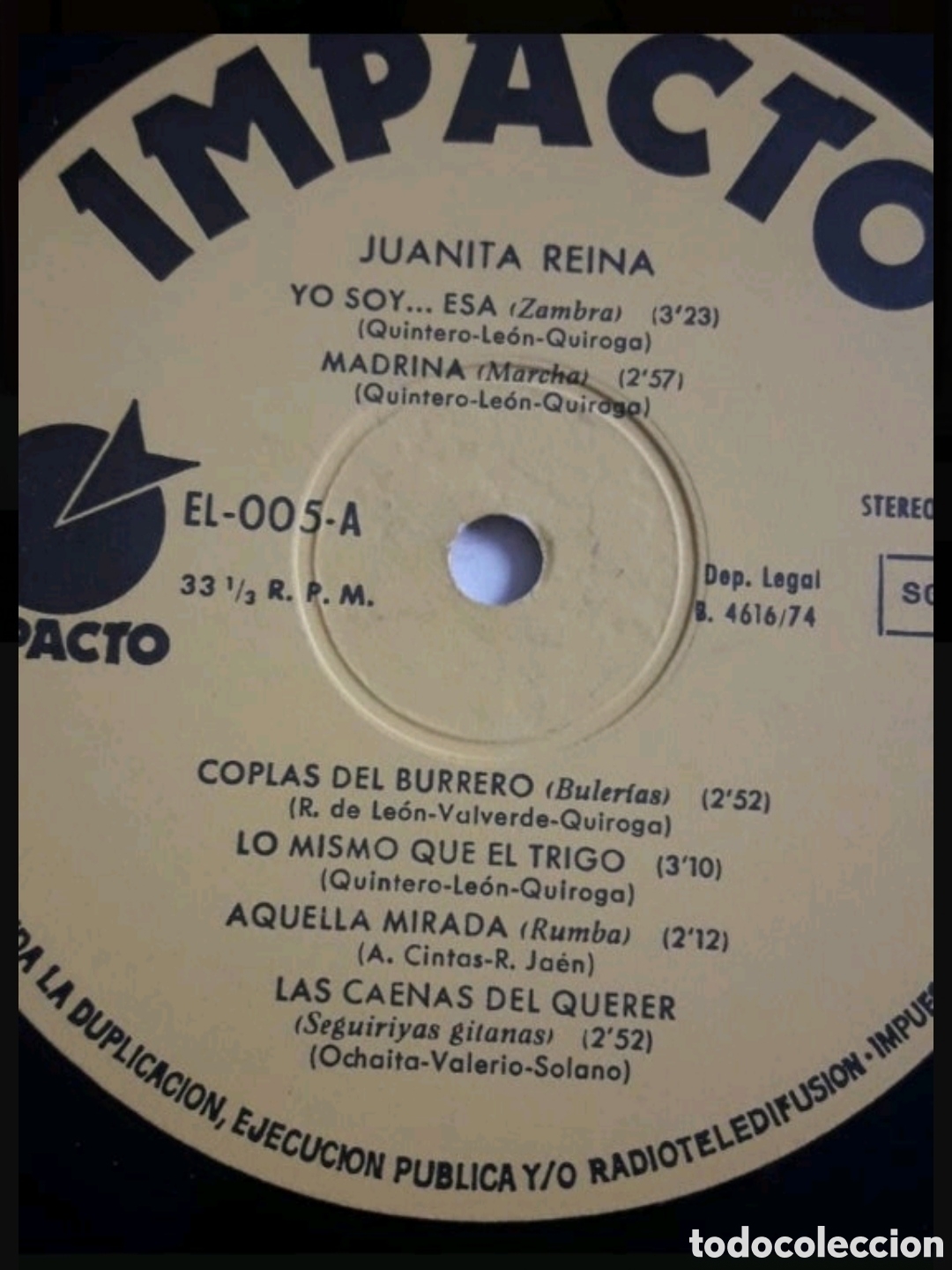 Discos de vinilo: Lp Juanita Reina - Foto 3