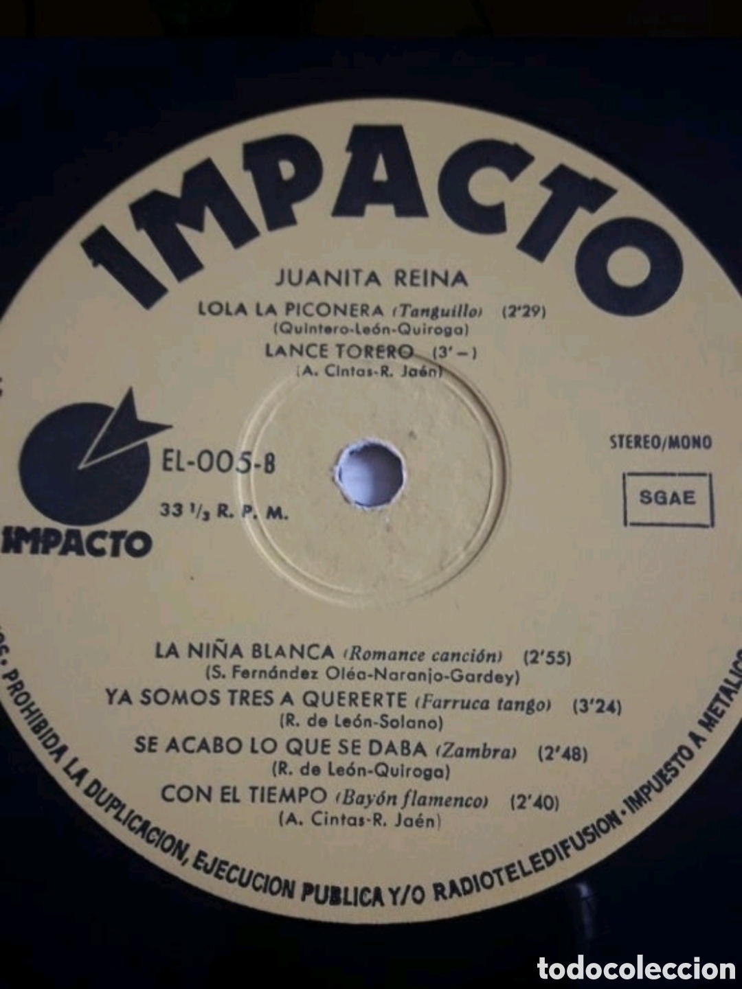 Discos de vinilo: Lp Juanita Reina - Foto 4