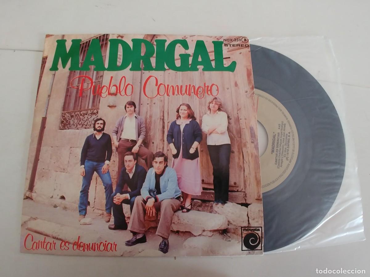 Discos de vinilo: MADRIGAL-SINGLE PUEBLO COMUNERO-NUEVO - Foto 1