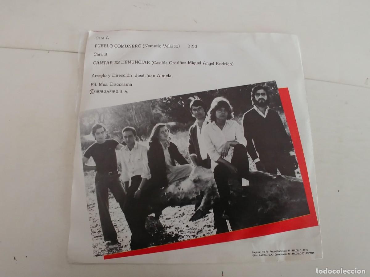 Discos de vinilo: MADRIGAL-SINGLE PUEBLO COMUNERO-NUEVO - Foto 2