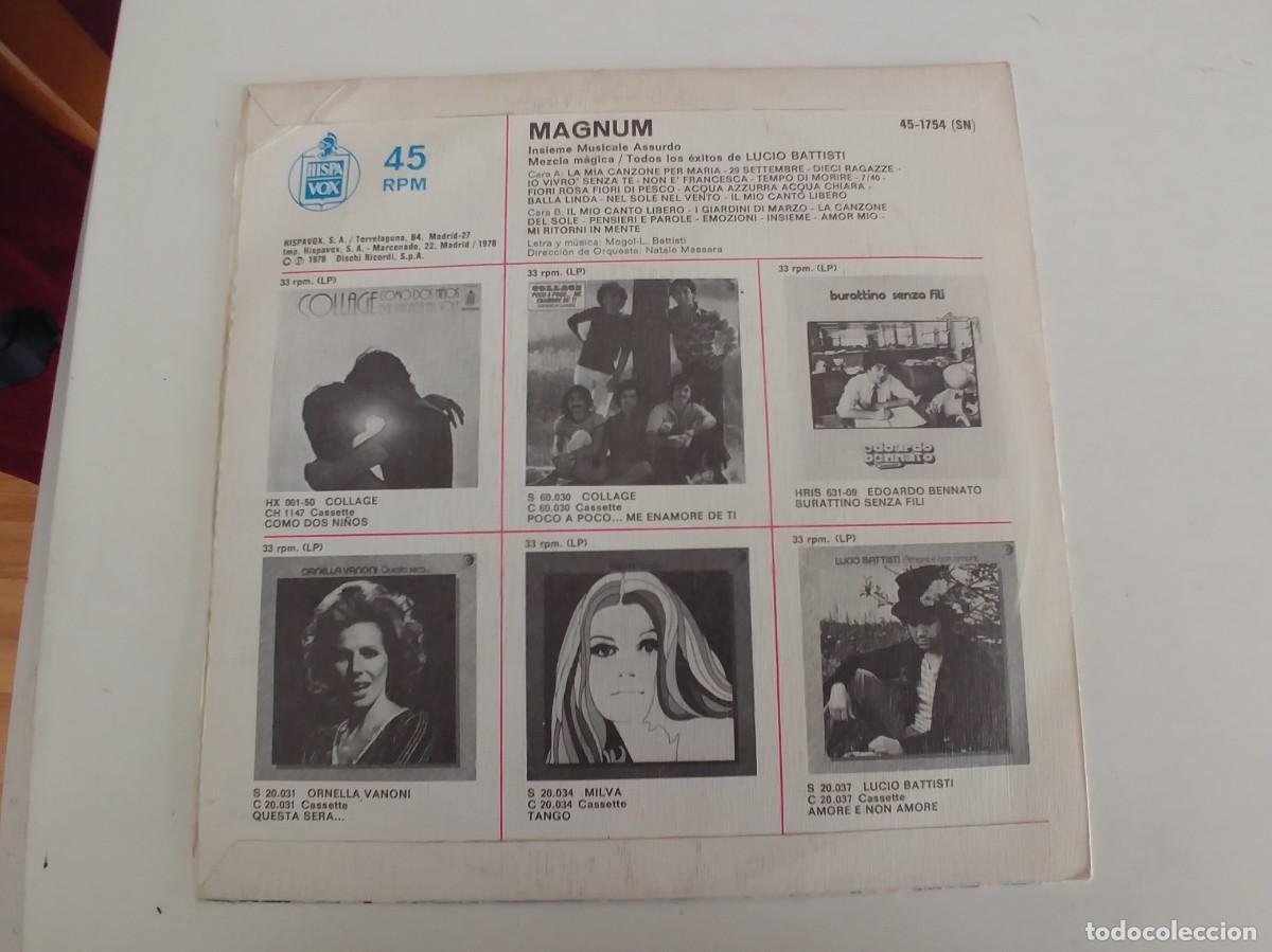 Discos de vinilo: MAGNUM-SINGLE MISCUGLIO MAGICO - Foto 2