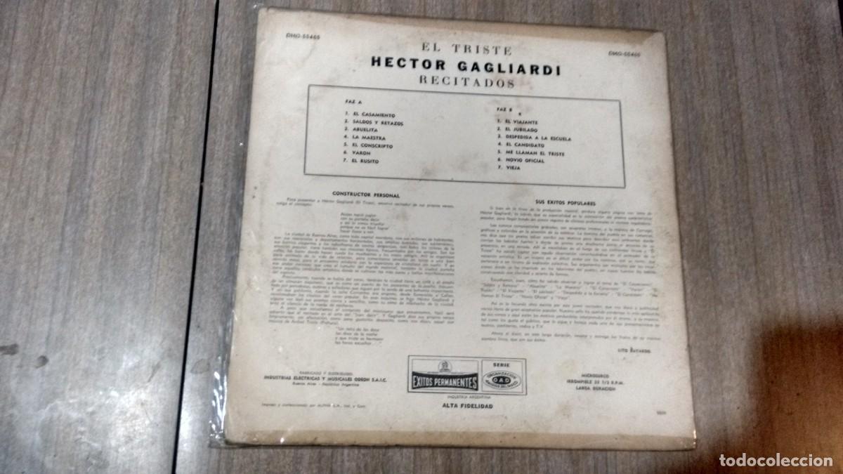 Discos de vinilo: HECTOR GAGLIARDI - RECITADO - Foto 2