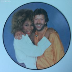 Discos de vinilo: ERIC CLAPTON WITH TINA TURNER ‎– TEARING US APART , UK 1987 MAXI PICTURE DISC WARNER BROS RECORDS