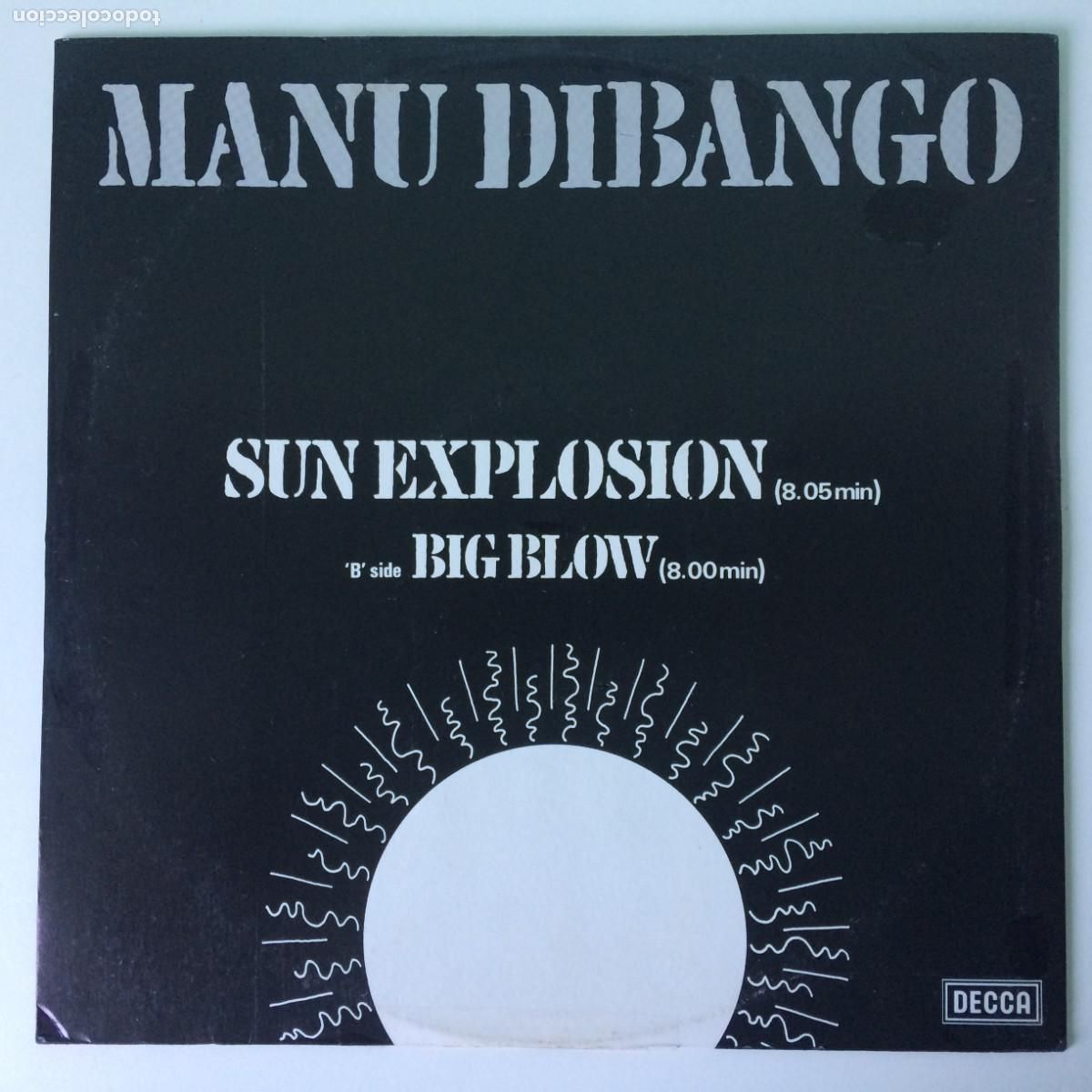 Discos de vinilo: Manu Dibango &lrm;&ndash; Sun Explosion , UK 1978 Decca Maxi - Foto 1