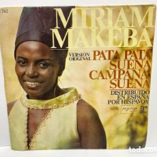 Discos de vinilo: MIRIAM MAKEBA - PATA PATA (7”, SINGLE). Lote 396086779