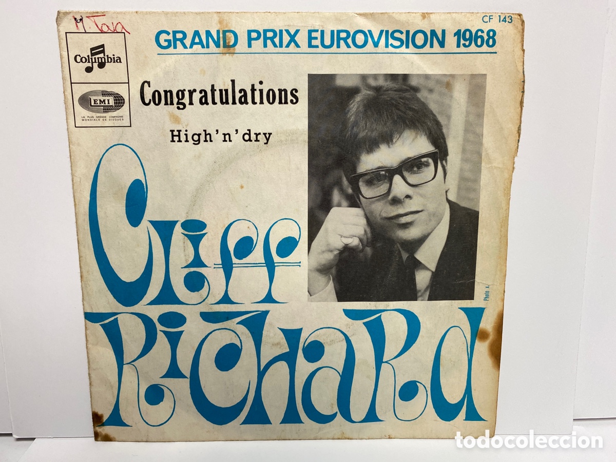 Discos de vinilo: Cliff Richard - Congratulations (7&rdquo;, Single) - Foto 1