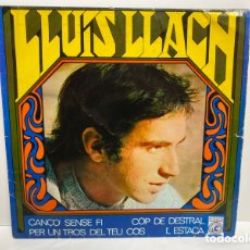 Discos de vinilo: LLUIS LLACH - CANÇÓ SENSE FI / COP DE DESTRAL / PER UN TROS DEL TEU COS / L'ESTACA VINY (7”, EP). Lote 396144574