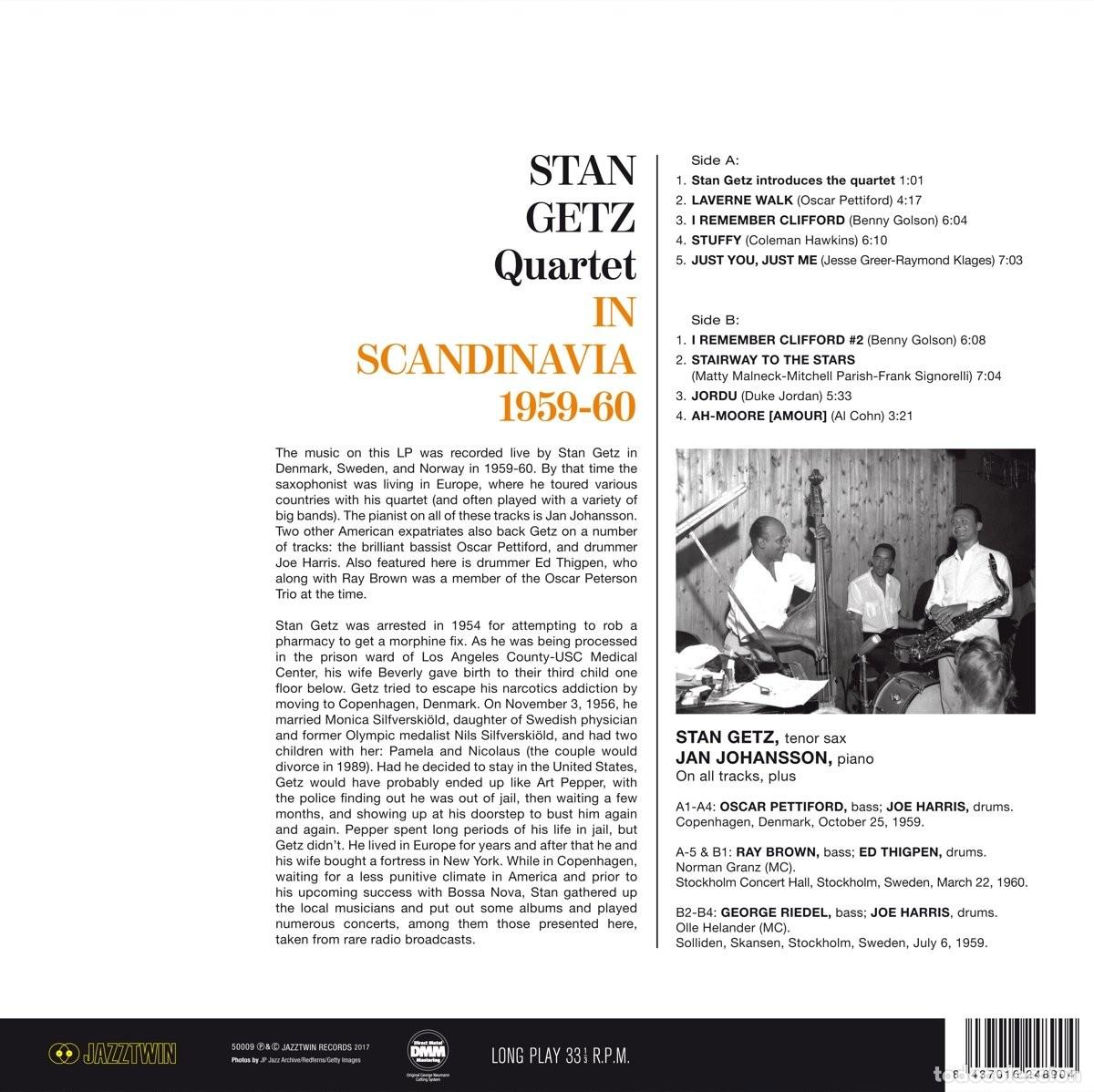 Discos de vinilo: Stan Getz Quartet &ndash; In Scandinavia 1959-60 - Foto 2