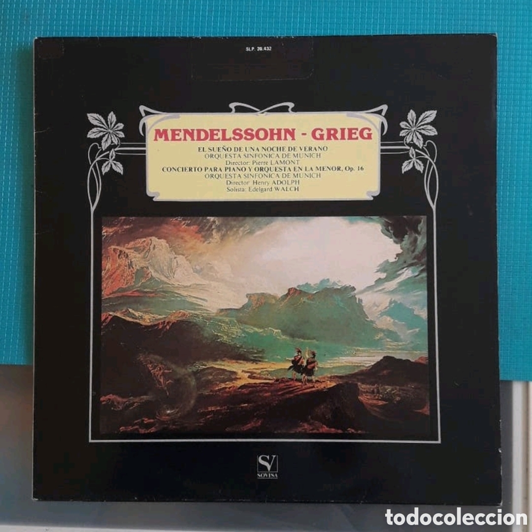 Discos de vinilo: Mendelssohn - Grieg. Orquesta Sinf&oacute;nica de M&uacute;nich - Foto 1
