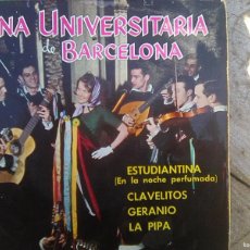 Discos de vinilo: TUNA UNIVERSITARIA DE BARCELONA - CLAVELITOS + 4 (BELTER, 1961). Lote 396241174