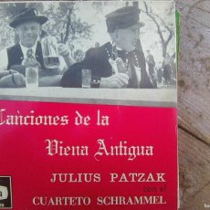Discos de vinilo: JULIUS PATZAK & CUARTETO SCHRAMMEL - CANCIONES DE LA VIENA ANTIGÜA (DECCA, 1959). Lote 396241769