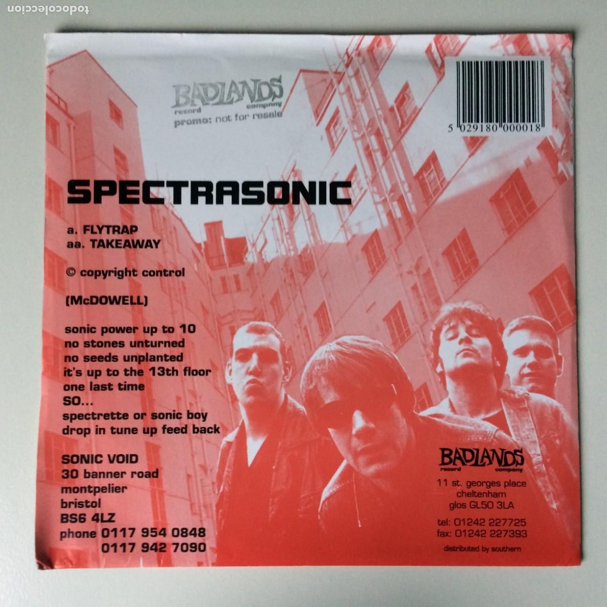 Discos de vinilo: Spectrasonic &lrm;&ndash; Flytrap / Takeaway , UK 1995 Badlands Record Company - Foto 2