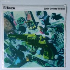 Discos de vinilo: MR ROBINSON ‎– GAVIN GIVE ME THE GUN / RAINING SIDEWAYS , UK 1989 LONESOME RECORDS