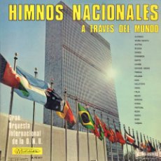 Discos de vinilo: HIMNOS NACIONALES A TRAVES DEL MUNDO - ORQUESTA DE LA O.N.U. / LP MUSIDISC 1967 RF-15704. Lote 396432769