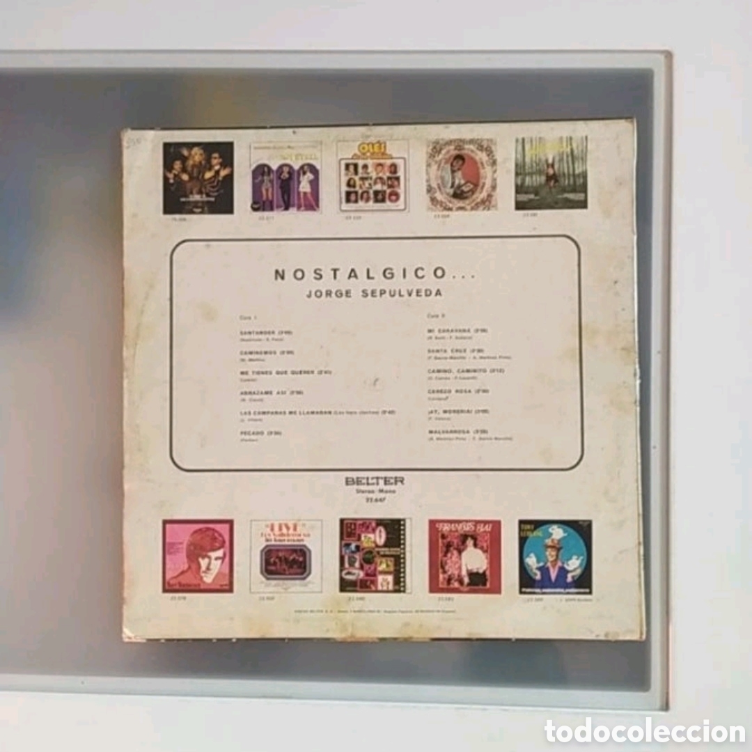 Discos de vinilo: Jorge Sep&uacute;lveda. Nost&aacute;lgico Vol. 2 - Foto 2