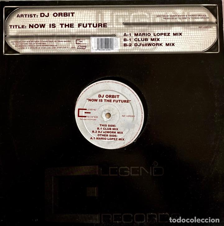 Discos de vinilo: DJ ORBIT, NOW IS THE FUTURE. MAXI SINGLE 3 TEMAS - Foto 1