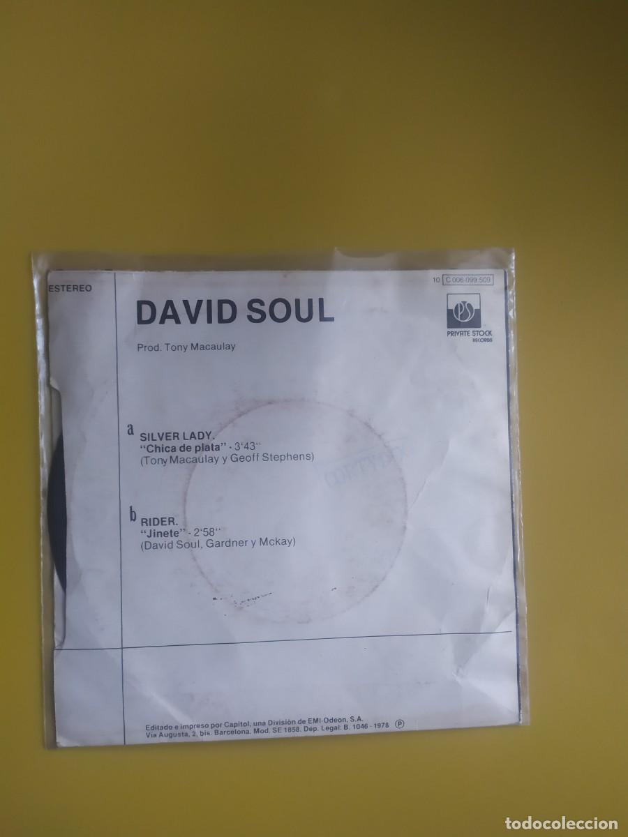 Discos de vinilo: David Soul - Silver Lady / Rider 1978 - Foto 2