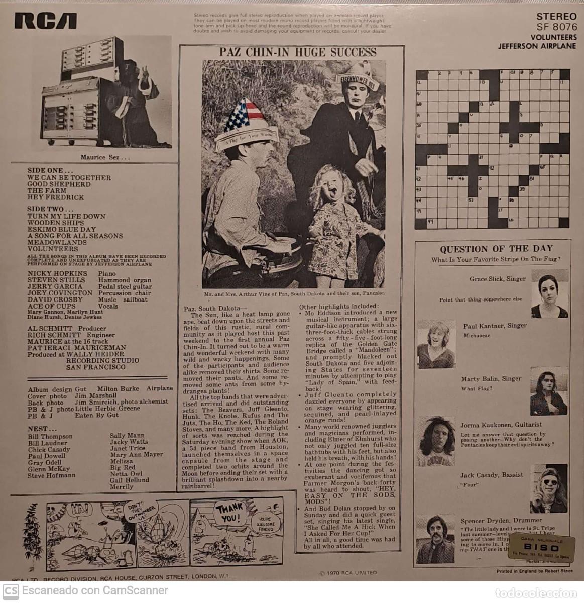 Discos de vinilo: Jefferson Airplane &lrm;&ndash; Volunteers - Foto 3