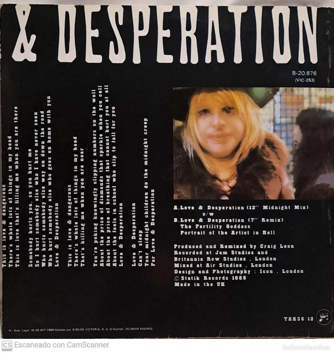 Discos de vinilo: Jeffrey Lee Pierce &lrm;&ndash; Love & Desperation - Foto 2