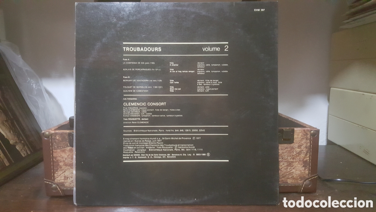 Discos de vinilo: VINILO TROBADOURS CLEMENIC CONOSRT VOL.2 EHM 397 - Foto 2
