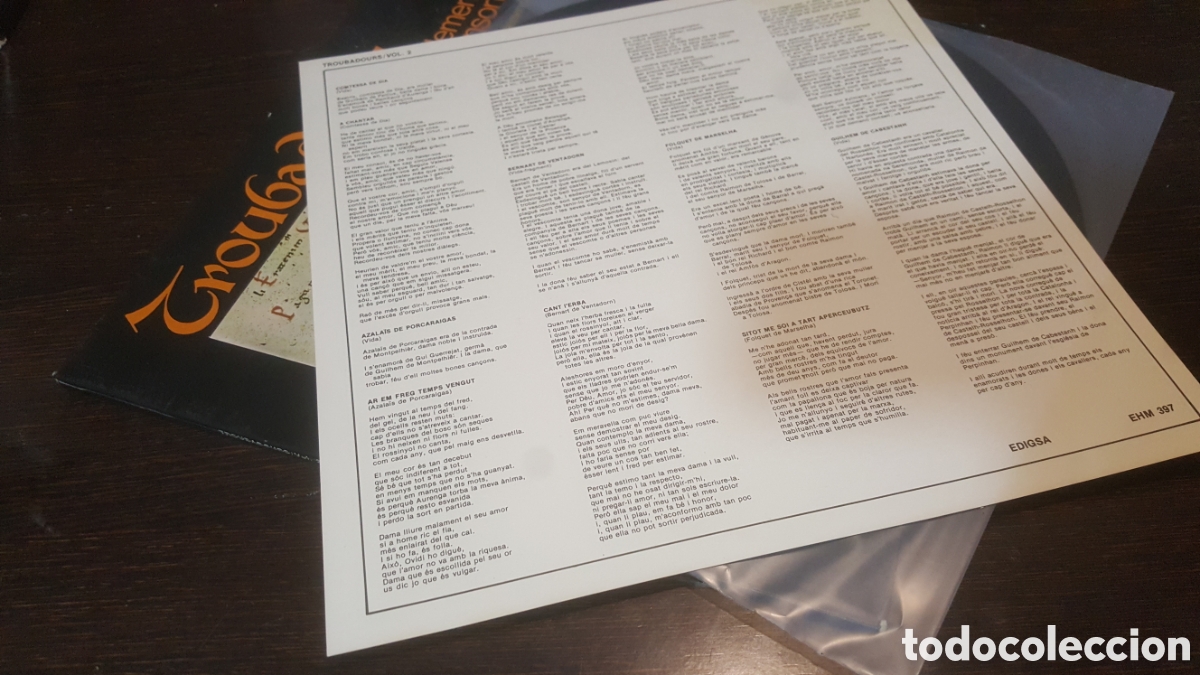 Discos de vinilo: VINILO TROBADOURS CLEMENIC CONOSRT VOL.2 EHM 397 - Foto 3