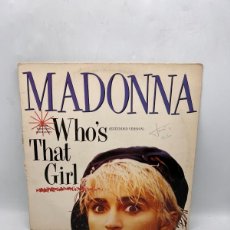 Discos de vinilo: MAXI SINGLE - MADONNA - WHO'S THAT GIRL - SIRE RECORDS - MADRID 1987