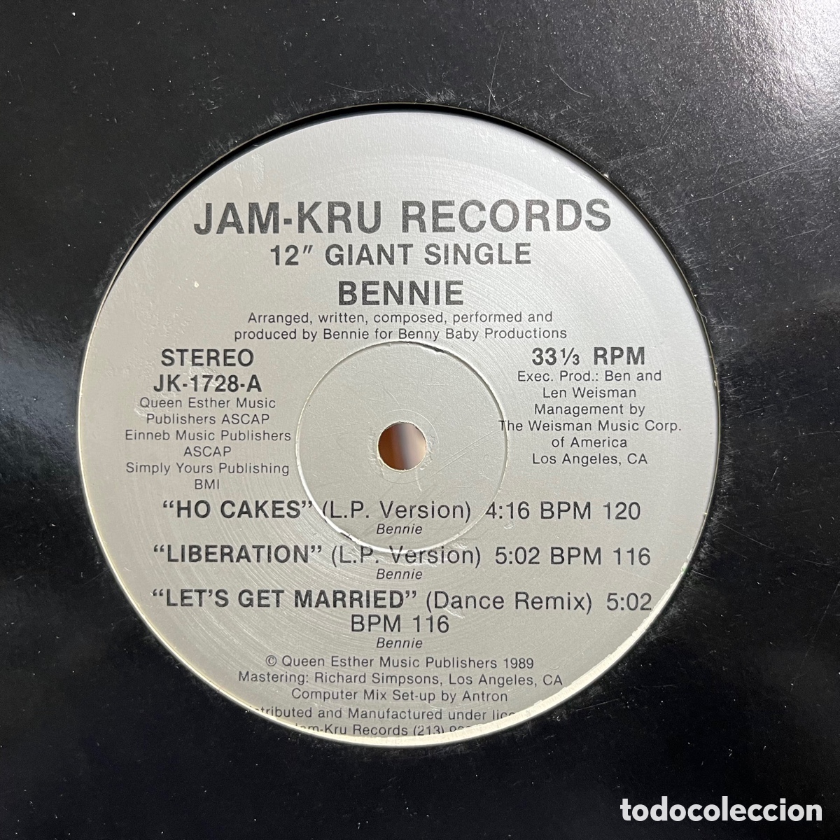 Discos de vinilo: Bennie - Ho Cakes (12&rdquo;, Single) - Foto 1