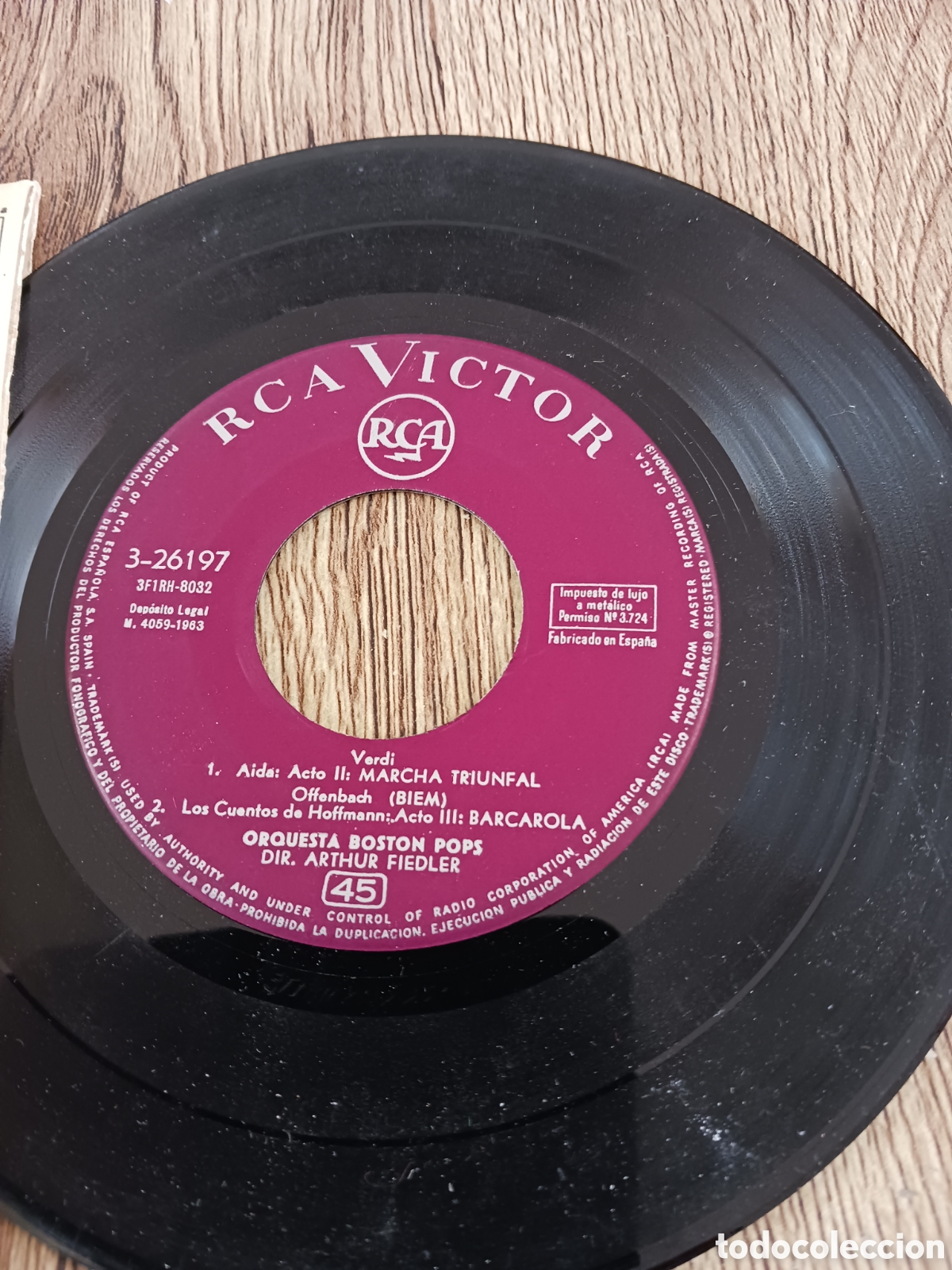 Discos de vinilo: Orquesta Boston Pops .Aida. - Foto 3